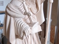 Figur, Bonifatius unbemalt, Ahorn, ca 150cm