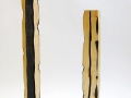 Skulptur, Esche, vierseitig, ca. 50cm