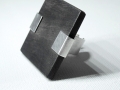 Ring, Ebenholz / 925er Silber