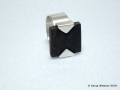 Ring, Ebenholz / 925er Silber